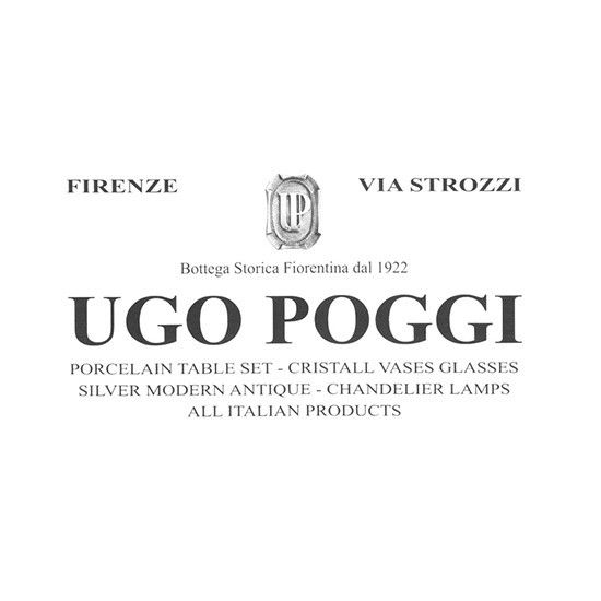 Ugo Poggi - Vassoio in Porcellana Italiana Tiffany