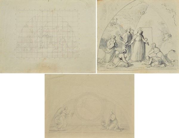 Silvestro Valeri - Studio per gli Affreschi del Duomo di Todi