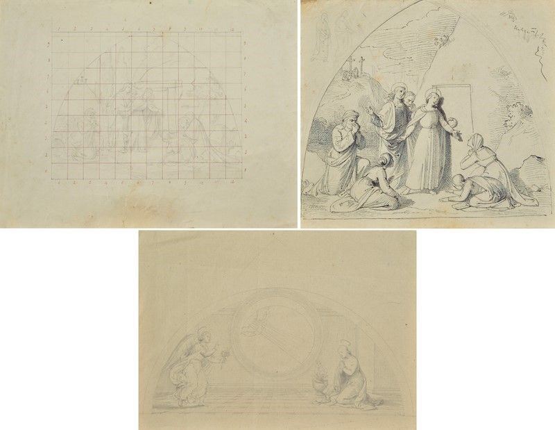 Silvestro Valeri - Studio per gli Affreschi del Duomo di Todi