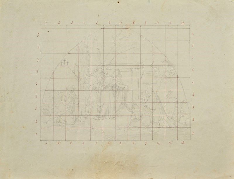 Silvestro Valeri - Studio per gli Affreschi del Duomo di Todi