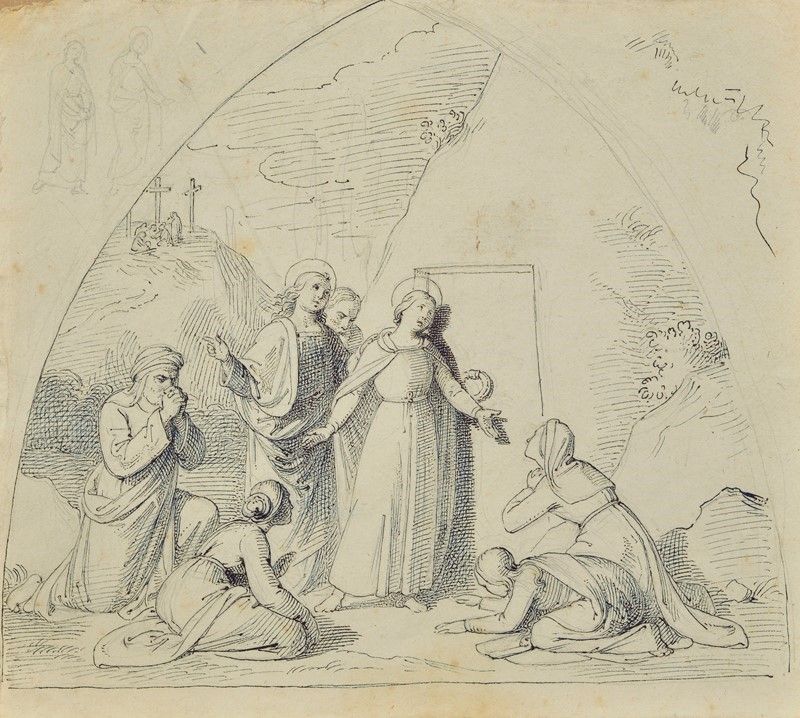 Silvestro Valeri - Studio per gli Affreschi del Duomo di Todi