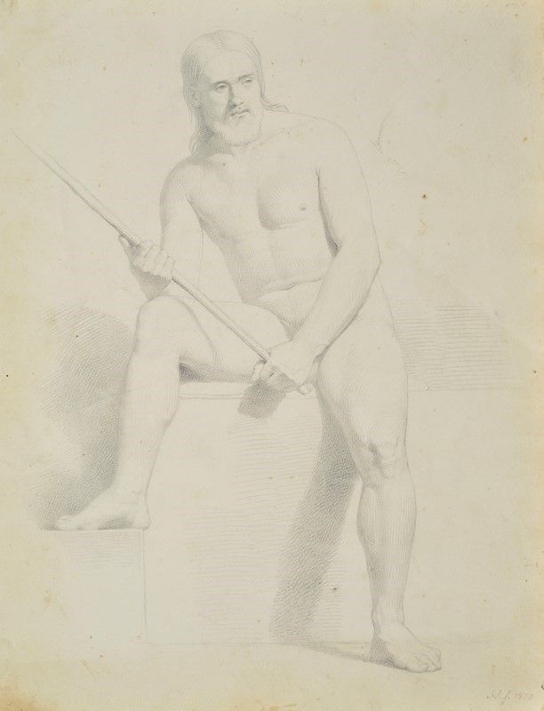 Silvestro Valeri - Figura di Santo con Corona