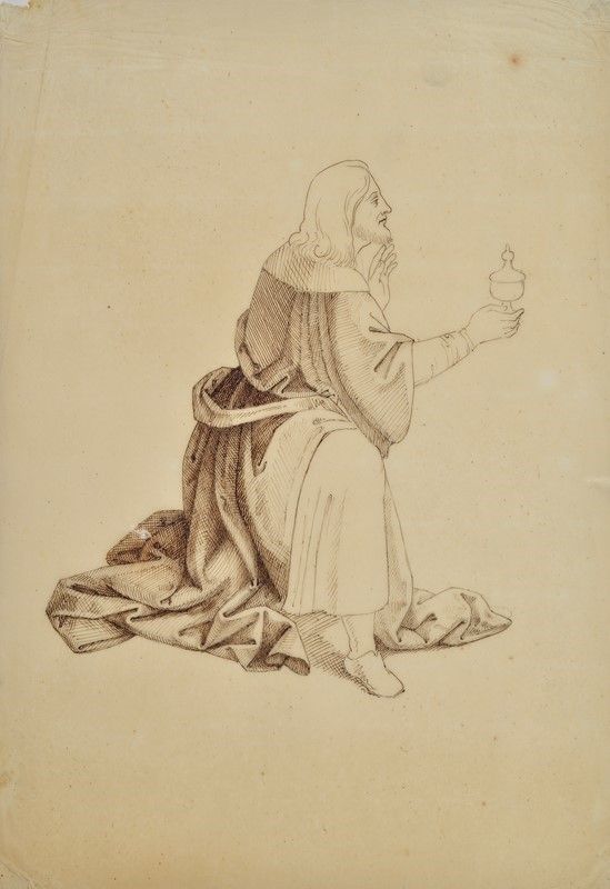 Silvestro Valeri - Figura di Santo con Corona