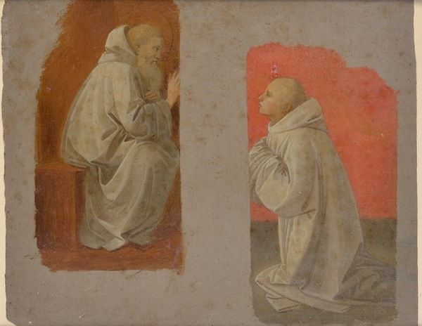 Scuola Purista, Italia centrale, XIX sec. - Studio di monaci 