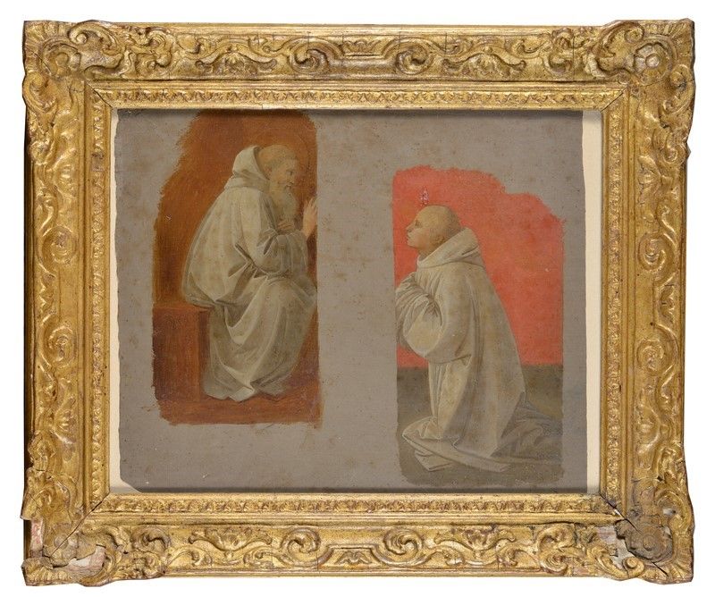 Scuola Purista, Italia Centrale, XIX Sec. - Studio di Monaci