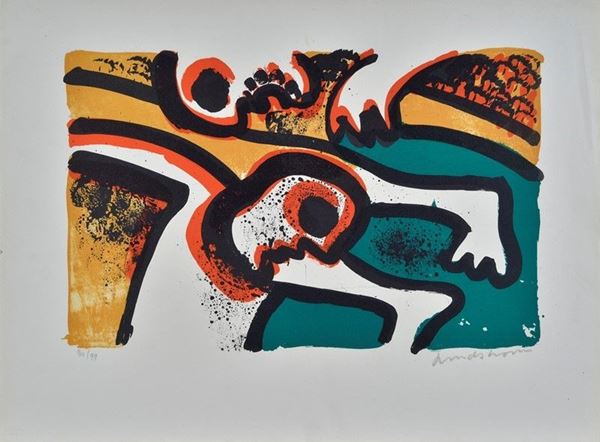 Bengt Lindstr&#246;m : Senza titolo  - Serigrafia - Asta GRAFICA, MULTIPLI ED EDIZIONI - Galleria Pananti Casa d'Aste