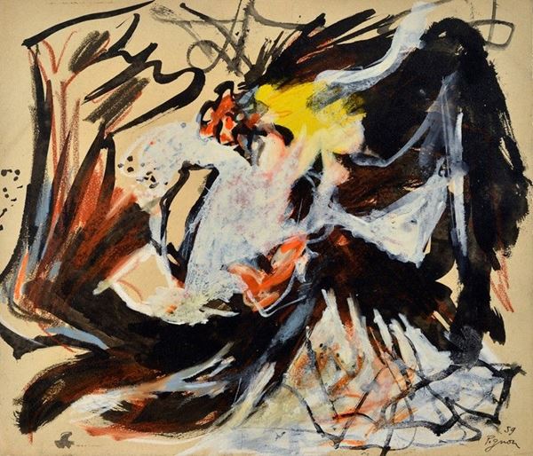 Edouard Pignon - Combat de coqs