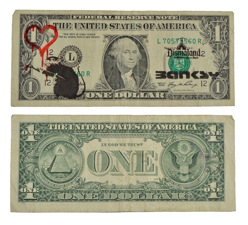 Banksy - Dismal Dollar (real Currency)