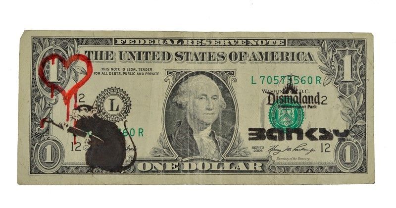 Banksy - Dismal Dollar (real Currency)