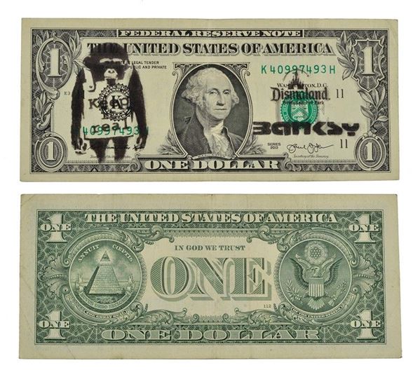 Banksy - Dismal Dollar (Real Currency)