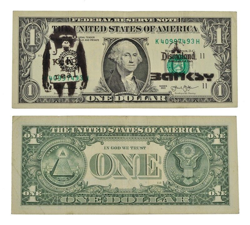 Banksy - Dismal Dollar (real Currency)