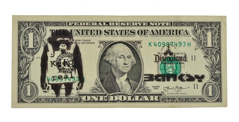 Banksy - Dismal Dollar (real Currency)