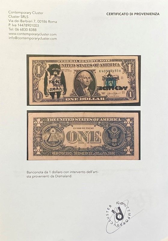 Banksy - Dismal Dollar (real Currency)