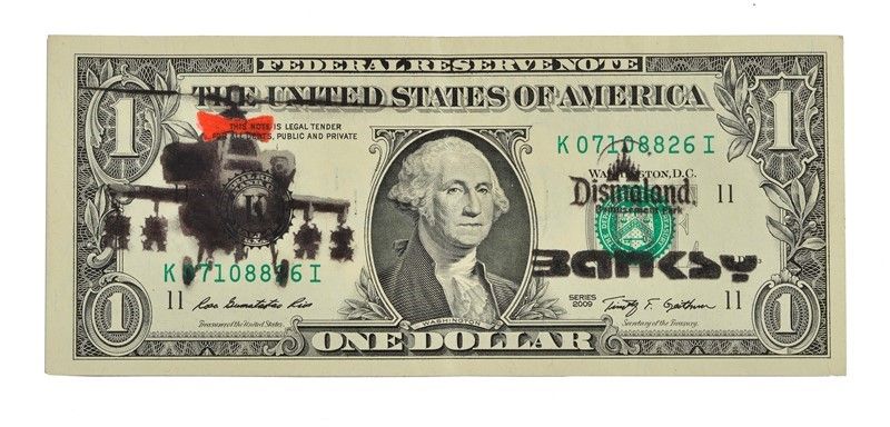 Banksy - Dismal Dollar (real Currency)