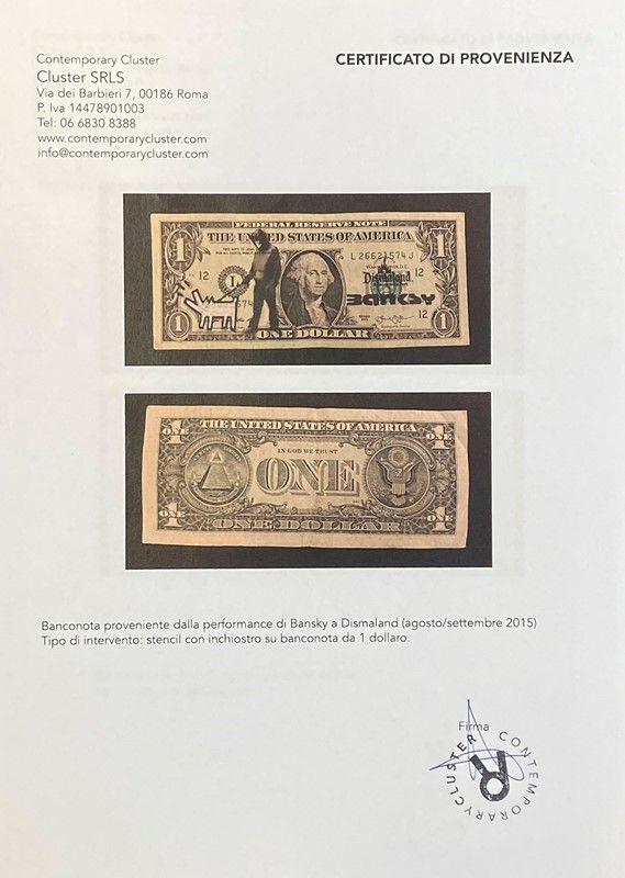Banksy - Dismal Dollar (real Currency)
