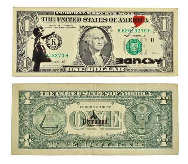 Banksy - Dismal Dollar (Real Currency)