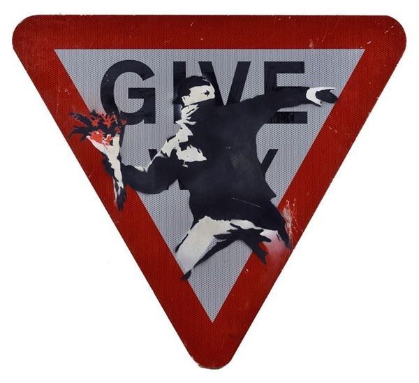 Banksy - Flower Thrower (Love is in the Air)
