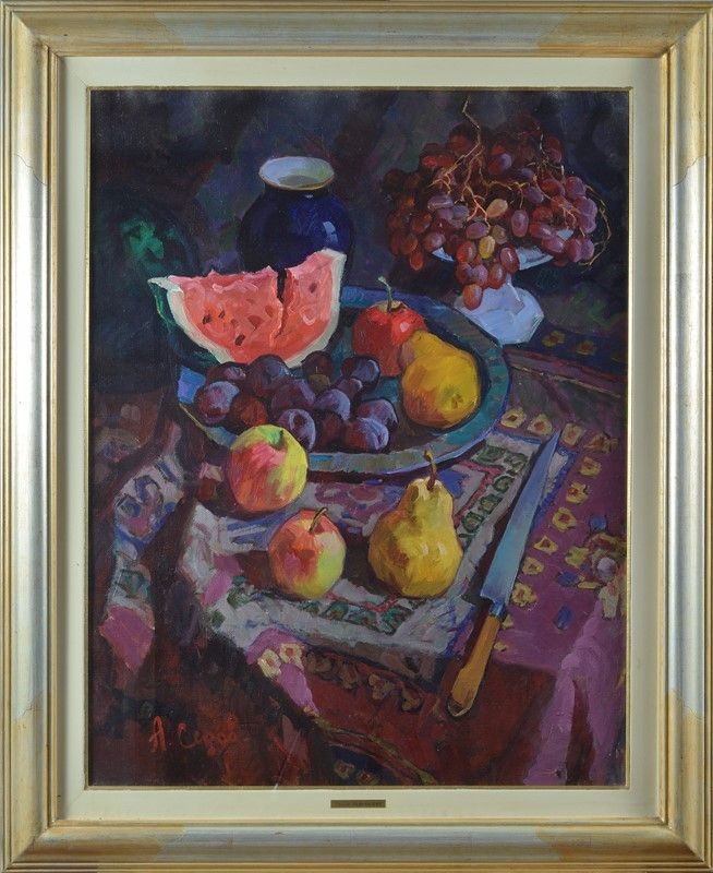 Aleksander Stepanovich Sedov - Natura Morta con Frutta