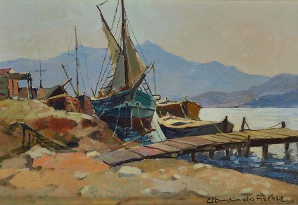 Claudio da Firenze - Barche controluce
