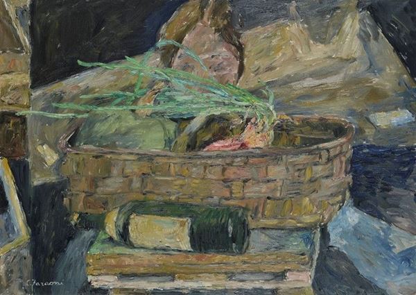 Enzo Faraoni - Still life with basket