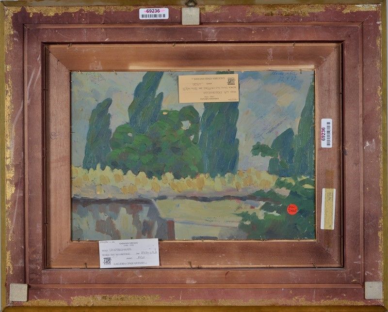 Nicolaj Karahan - La Preghiera (fronte); Paesaggio (retro)