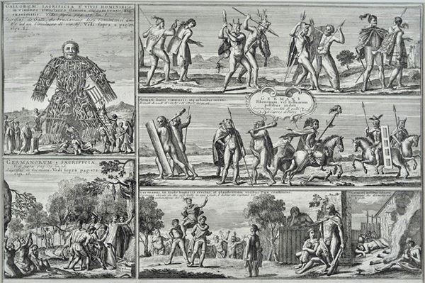 Anonimo, XVI - XVII sec. - Gallorum sacrificia - Germanorum sacrificia