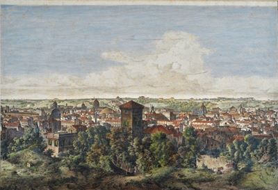 Veduta da Villa Malta a Roma