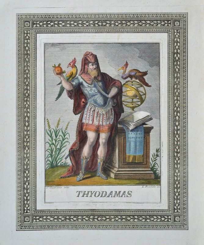 Thyodamas, Tiburtina Albunea, Tyresias, Amphiaraus