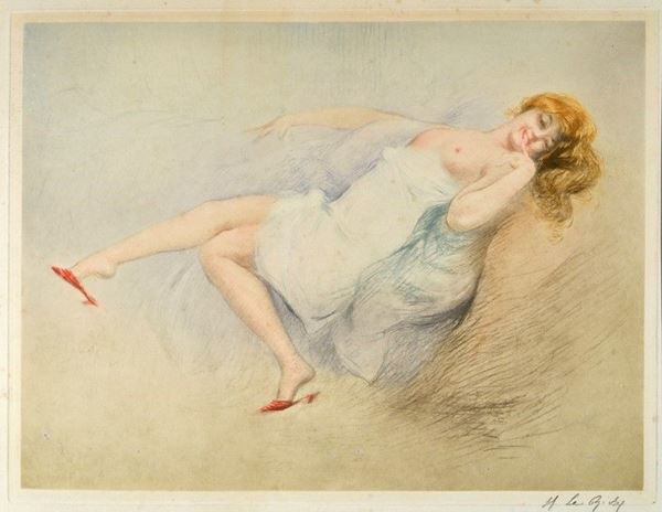 Francia XX sec. - Donna sdraiata