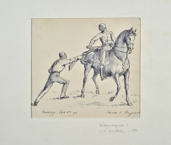 Anonimo, XIX sec. - Sword V Bayonet