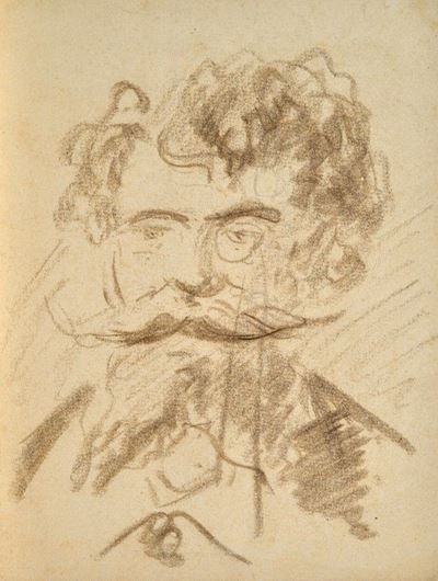 Uomo con Barba e Monocolo