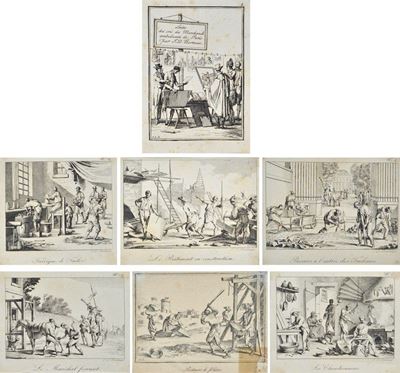 Suite Des Cris Des Marchands Ambulants De Paris Par j.D. Bertaux