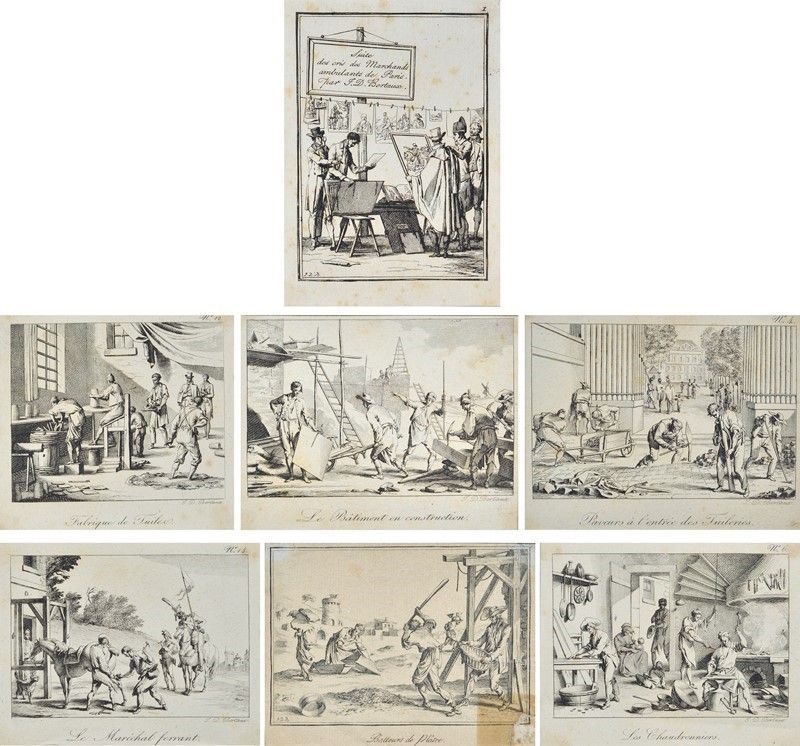 Jean Duplessi-bertaux - Suite Des Cris Des Marchands Ambulants De Paris Par j.D. Bertaux