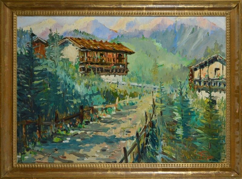 Luigi Pagan - Paesaggio Montano - Agordo