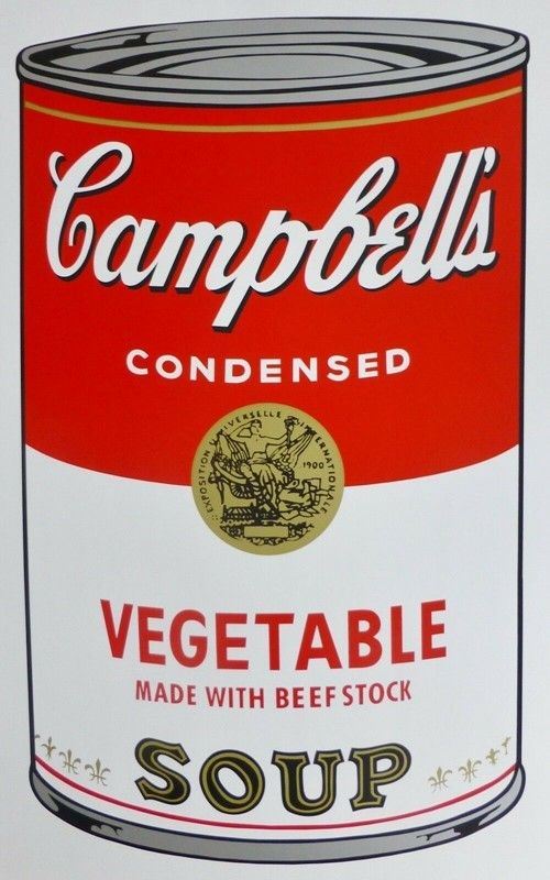 Andy Warhol (After) : Vegetable - Campbell's Soup II  - Serigrafia a colori su carta - Asta Autori del XX sec, Arte Moderna e Contemporanea - Galleria Pananti Casa d'Aste