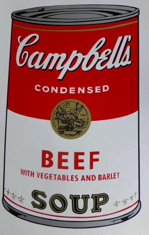 Andy Warhol (After) : Beef - Campbell's Soup II  - Serigrafia a colori su carta - Asta Autori del XX sec, Arte Moderna e Contemporanea - Galleria Pananti Casa d'Aste