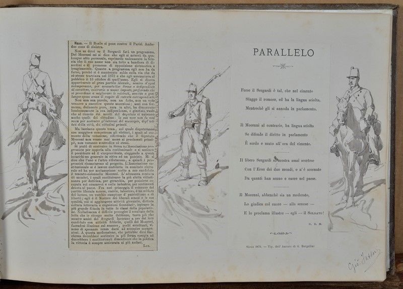 Giovanni Fattori (livorno 1825 - Firenze 1908), Odoardo Lalli (roma 1829 - Firenze 1909), Ercole ...