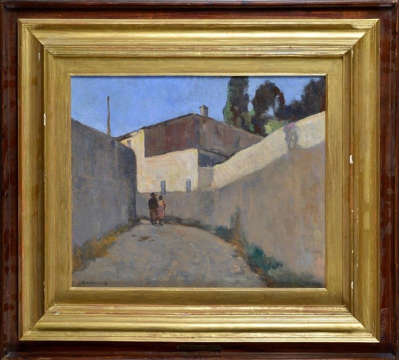 Angiolo Tommasi - Strada di Paese