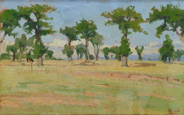Luigi Gioli - Paesaggio campestre