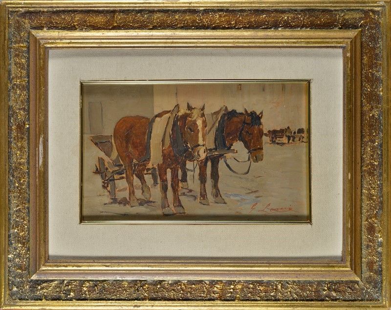 Giovanni Lomi - Cavalli in Siesta