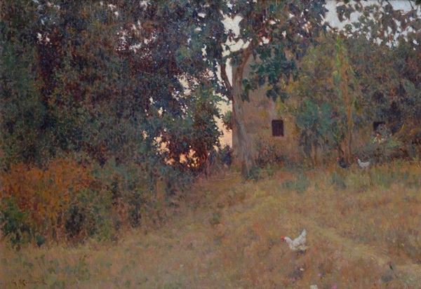 Giorgio Kienerk - Tramonto (Toscana)