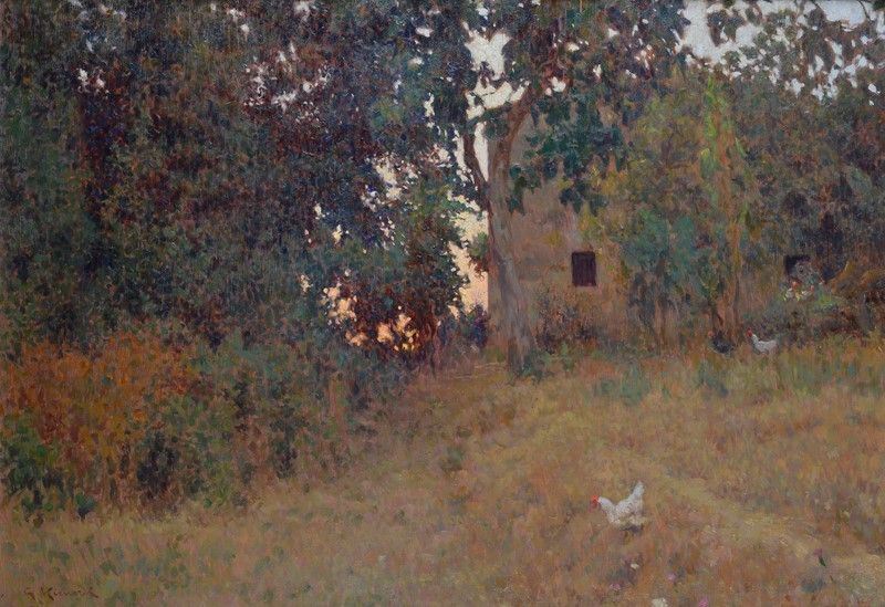 Giorgio Kienerk - Tramonto (toscana)