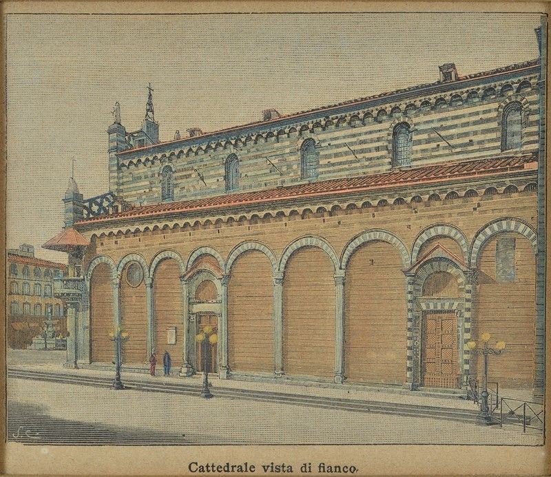 Anonimo, XIX Sec. - Cattedrale Vista di Fianco (duomo di Prato)