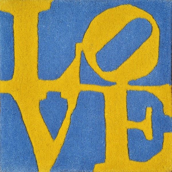 Robert Indiana : Swedish Love  (2006)  - Tappeto in lana a colori - Asta Arte Moderna e Contemporanea, Grafica e Multipli - Galleria Pananti Casa d'Aste
