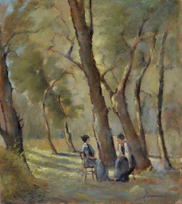 Ludovico Tommasi - Conversazione sotto gli alberi