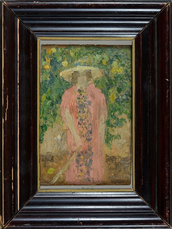 Mario Cavaglieri - Signora con Cappello