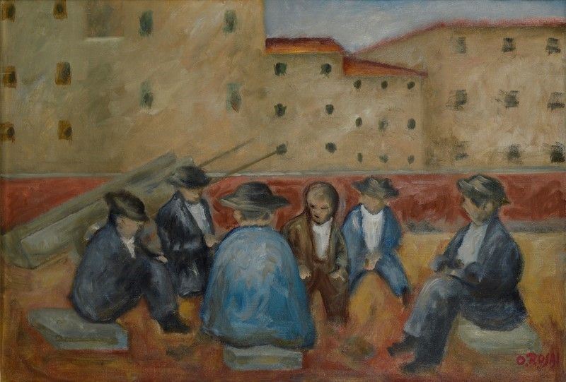 Ottone Rosai - Riposo di Operai