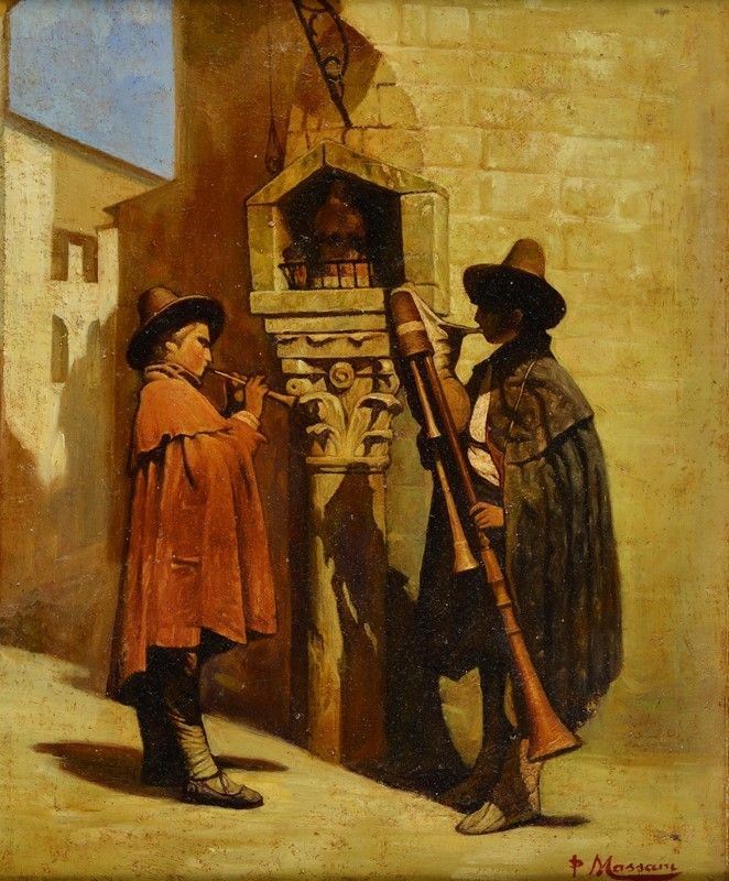 Attr. a Pompeo Massani - Suonatori