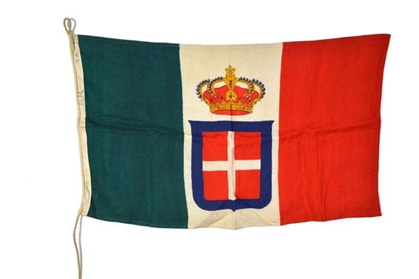 Bandiera di navigazione della Regia Marina  - Asta Armi antiche e Militaria - Galleria Pananti Casa d'Aste