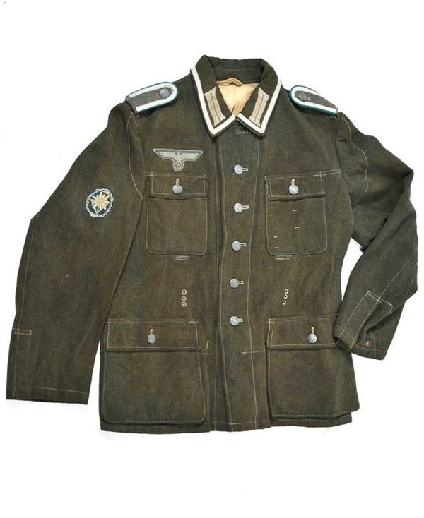1943 jacket for non-commissioned officer of the Gebirgsjagers  - Auction Antique Arms & Militaria - Galleria Pananti Casa d'Aste